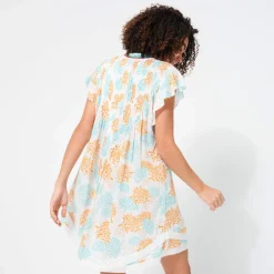 Femme Vilebrequin Robes^Mini Robe Femme Iridescent Flowers Of Joy- X Poupette St Barth
