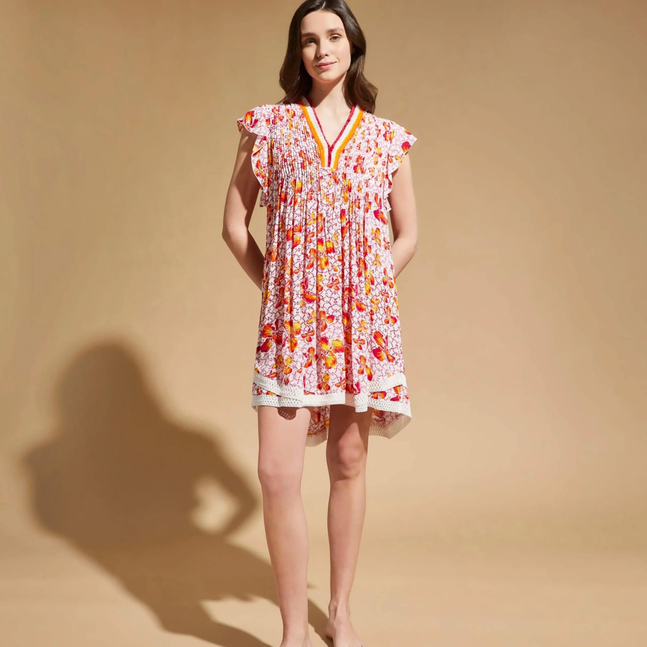 Femme Vilebrequin Robes^Mini Robe Femme Iris Lace- X Poupette St Barth