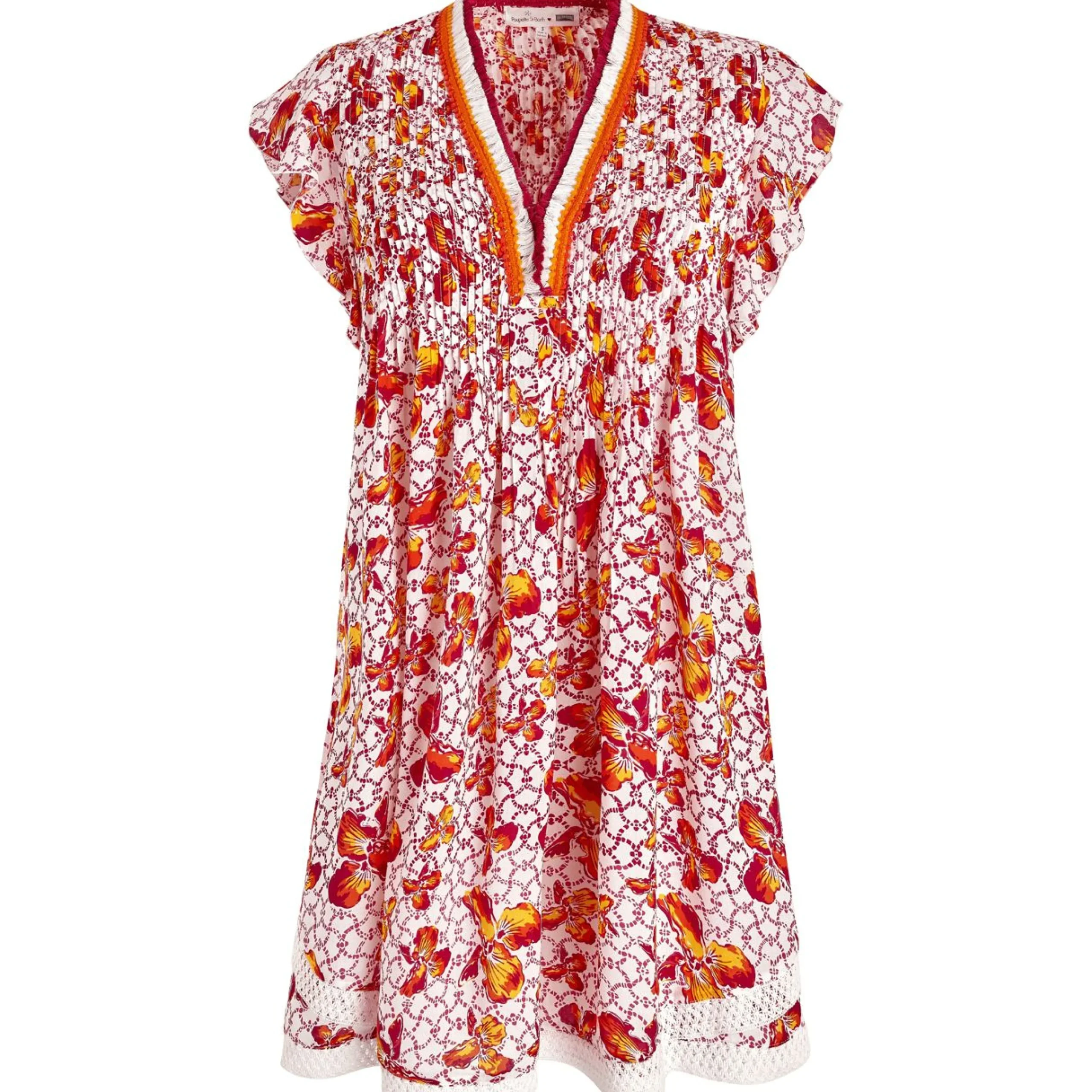 Femme Vilebrequin Robes^Mini Robe Femme Iris Lace- X Poupette St Barth