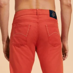 Homme Vilebrequin Pantalons^Pantalon 5 Poches En Lin Et Coton Homme Uni