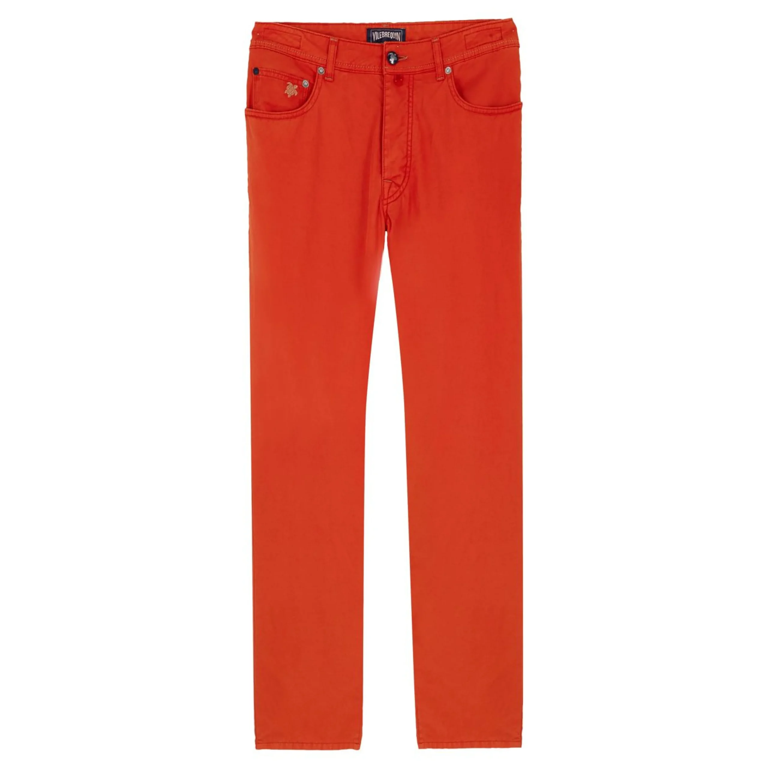 Homme Vilebrequin Pantalons^Pantalon 5 Poches En Lin Et Coton Homme Uni