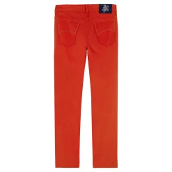 Homme Vilebrequin Pantalons^Pantalon 5 Poches En Lin Et Coton Homme Uni