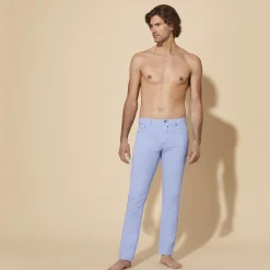 Homme Vilebrequin Pantalons^Pantalon 5 Poches En Lin Et Coton Homme Uni