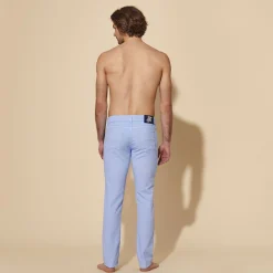 Homme Vilebrequin Pantalons^Pantalon 5 Poches En Lin Et Coton Homme Uni