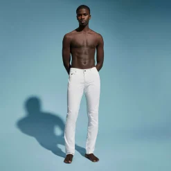 Homme Vilebrequin Pantalons^Pantalon En Gabardine 5 Poches Homme Imprime Micro Turtles Corrosion