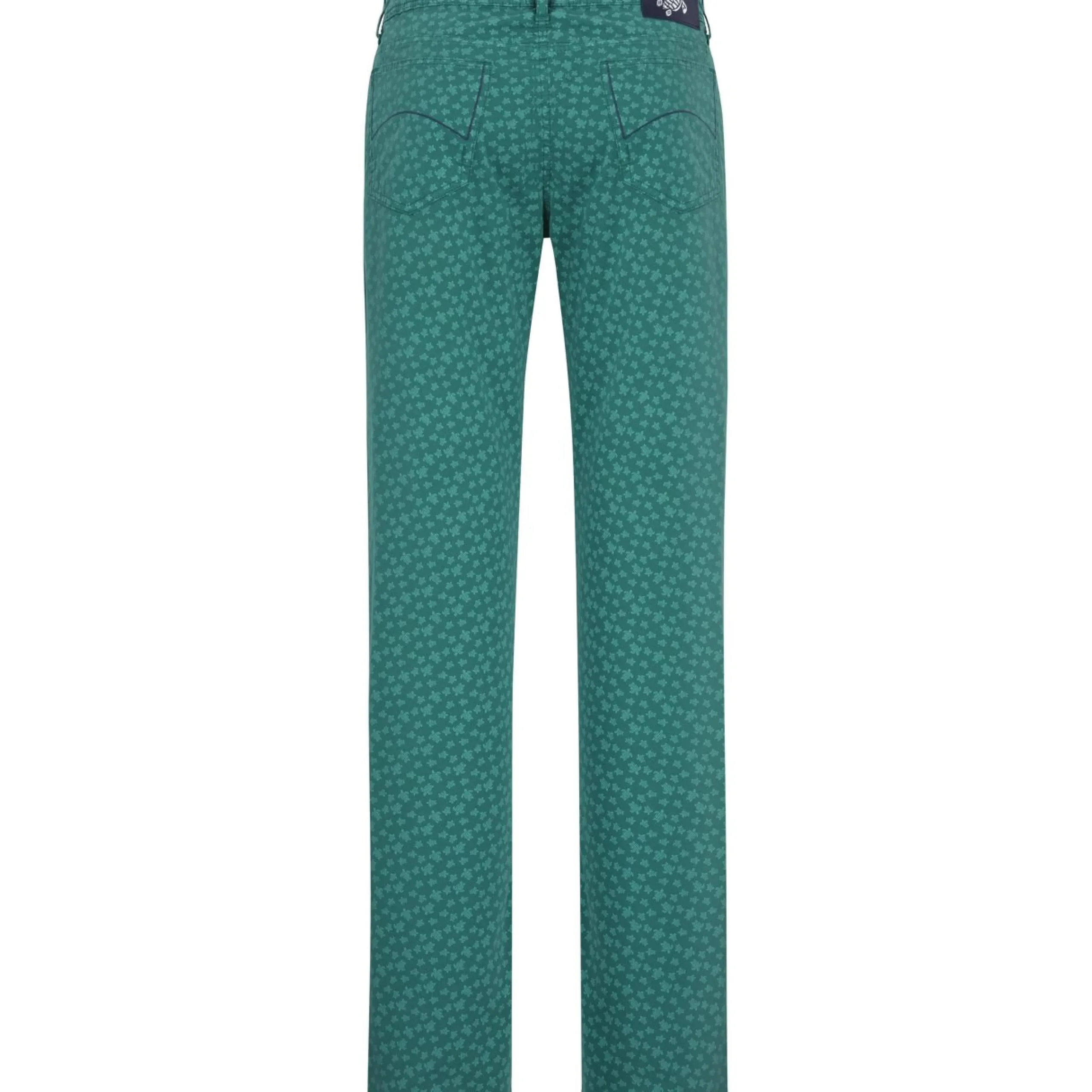 Homme Vilebrequin Pantalons^Pantalon En Gabardine 5 Poches Homme Imprime Micro Turtles Corrosion