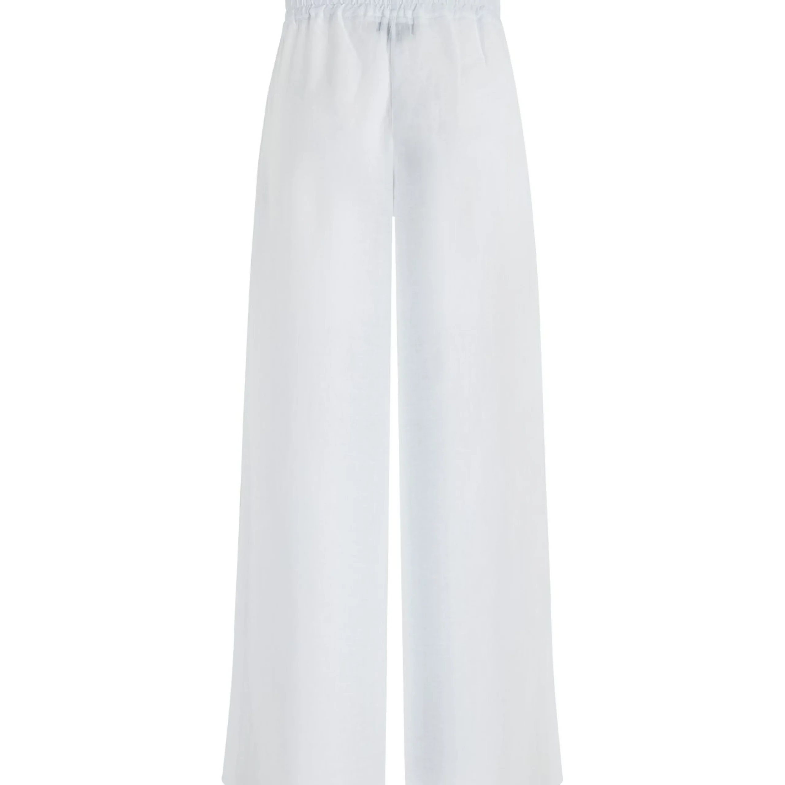 Femme Vilebrequin Pantalons^Pantalon En Lin Blanc Femme- X Angelo Tarlazzi