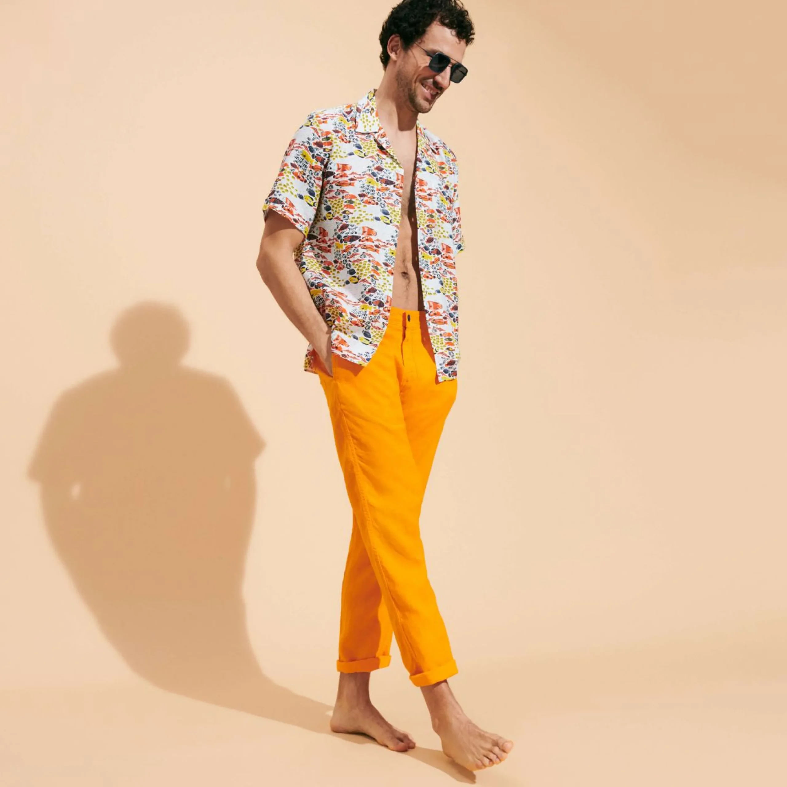 Homme Vilebrequin Pantalons^Pantalon En Lin Homme Uni