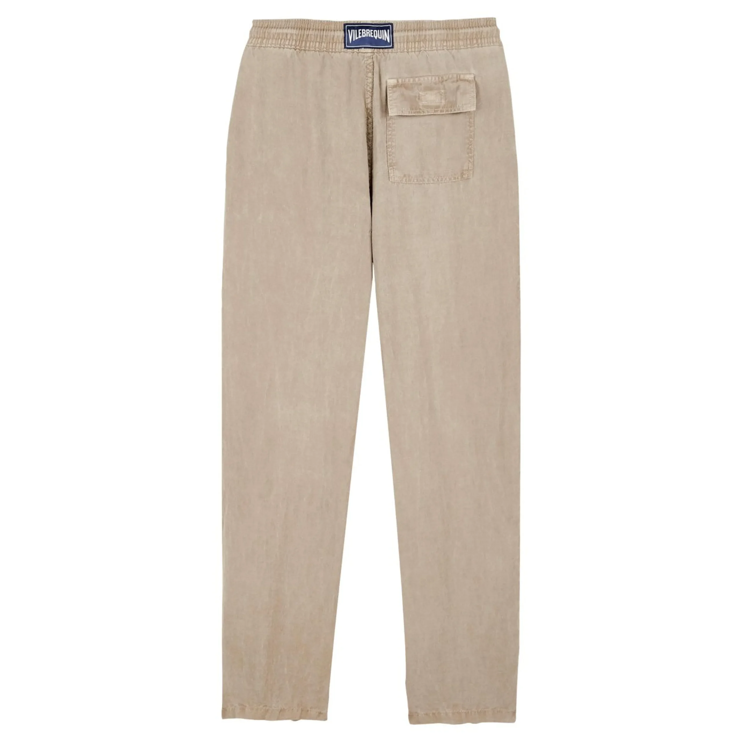 Homme Vilebrequin Pantalons^Pantalon En Lin Homme Uni Coloration Minerale Naturelle