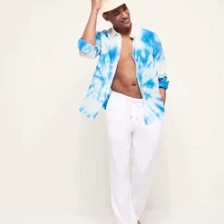 Homme Vilebrequin Pantalons^Pantalon En Lin Homme Uni