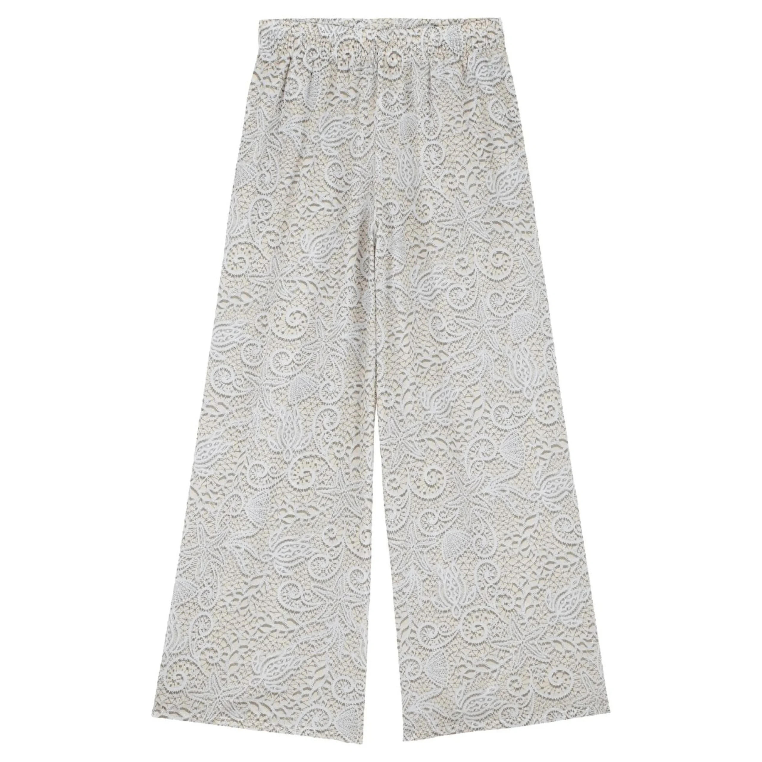 Femme Vilebrequin Pantalons^Pantalon En Voile De Coton Femme Dentelles