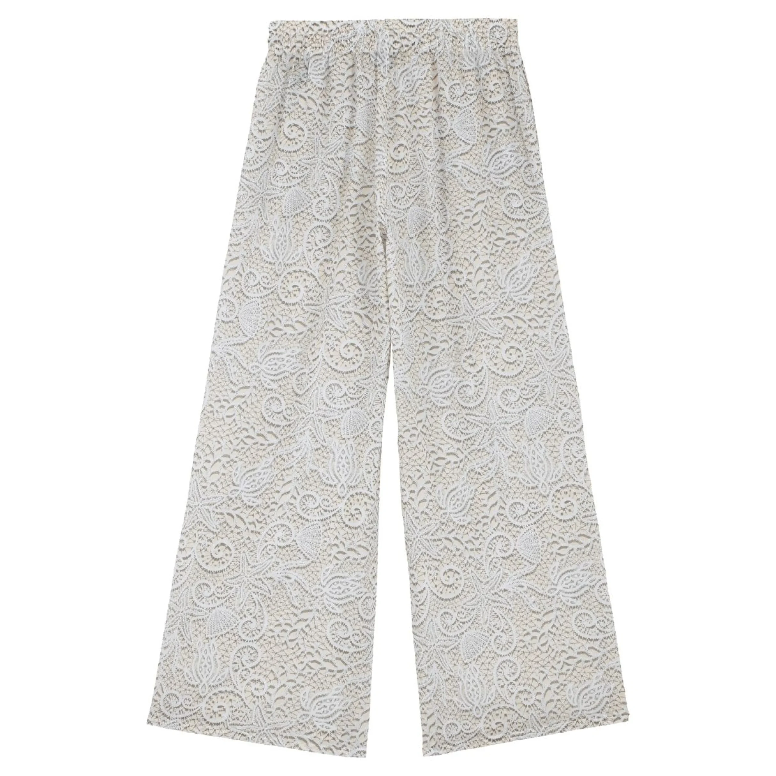 Femme Vilebrequin Pantalons^Pantalon En Voile De Coton Femme Dentelles