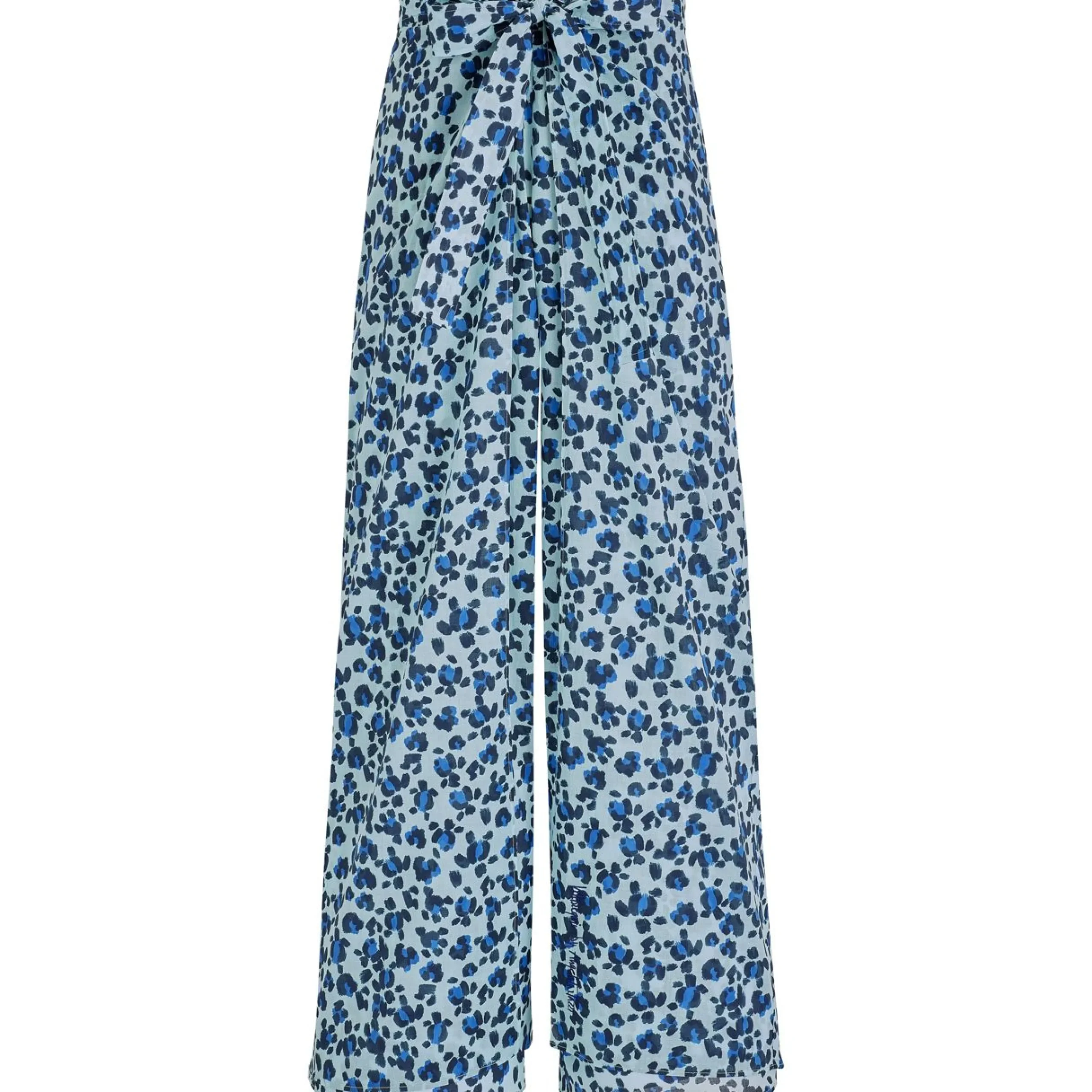 Femme Vilebrequin Pantalons^Pantalon En Voile De Coton Organique Femme Turtles Leopard- X Angelo Tarlazzi