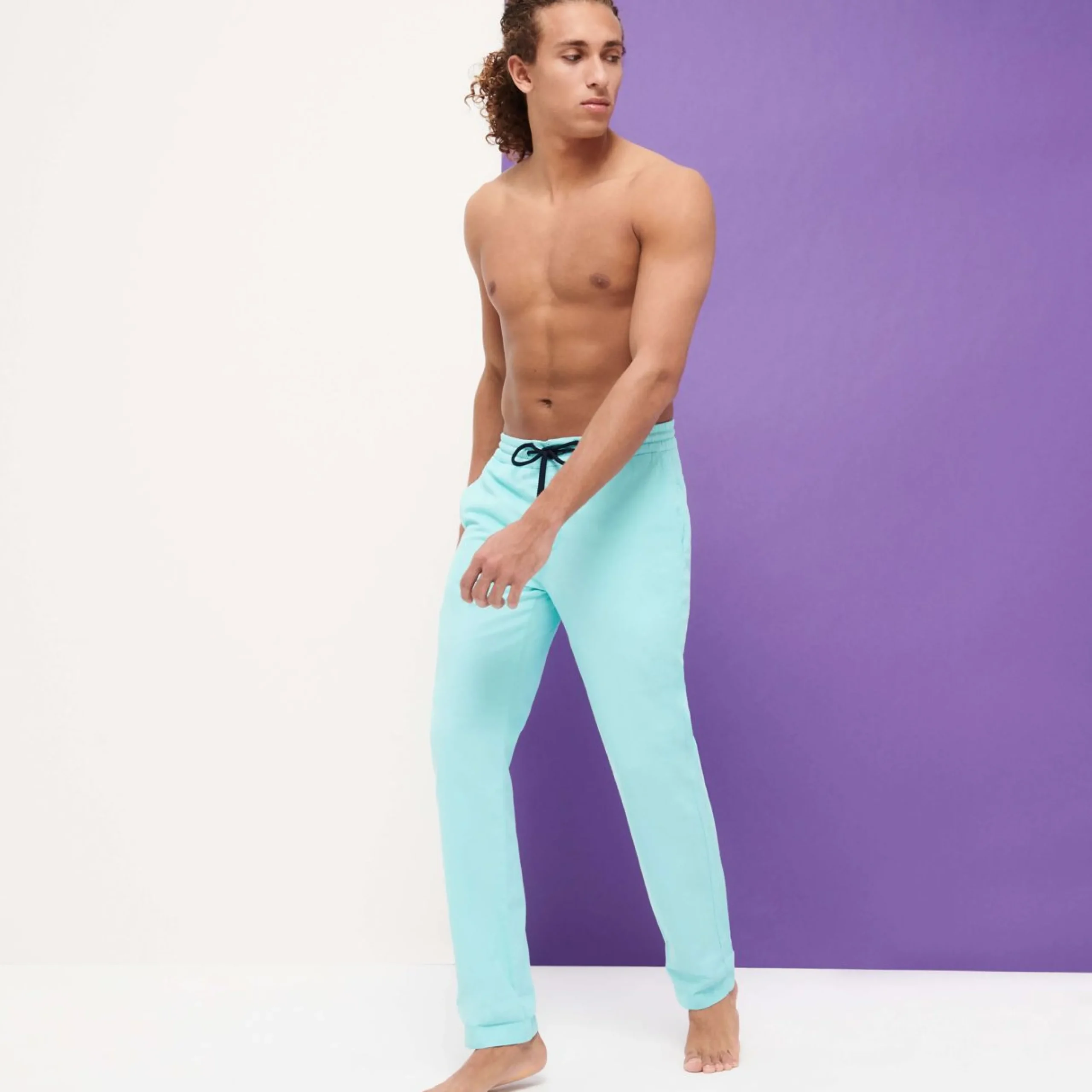 Homme Vilebrequin Pantalons^Pantalon Homme Coton Et Lin Uni
