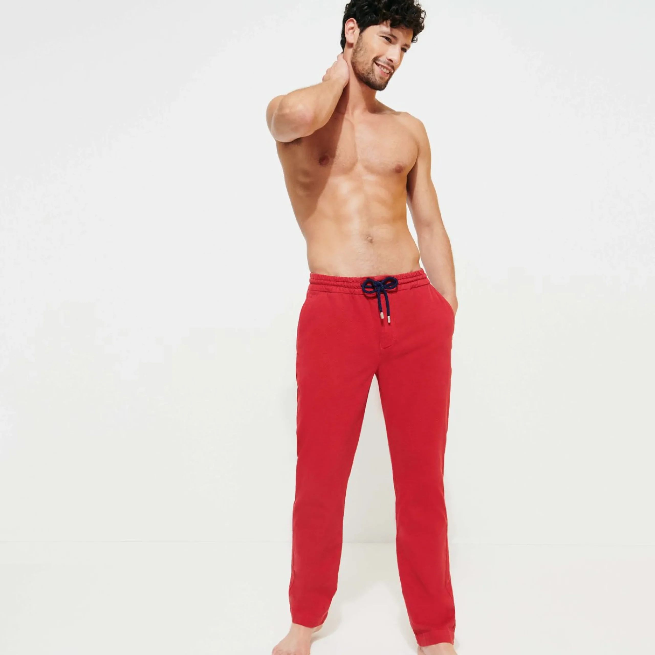 Homme Vilebrequin Pantalons^Pantalon Jogging Homme En Gabardine Imprime Micro Dot