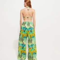 Femme Vilebrequin Pantalons^Pantalon Large En Coton Femme Jungle Rousseau