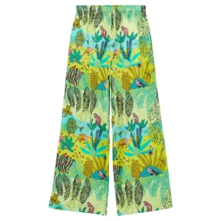 Femme Vilebrequin Pantalons^Pantalon Large En Coton Femme Jungle Rousseau