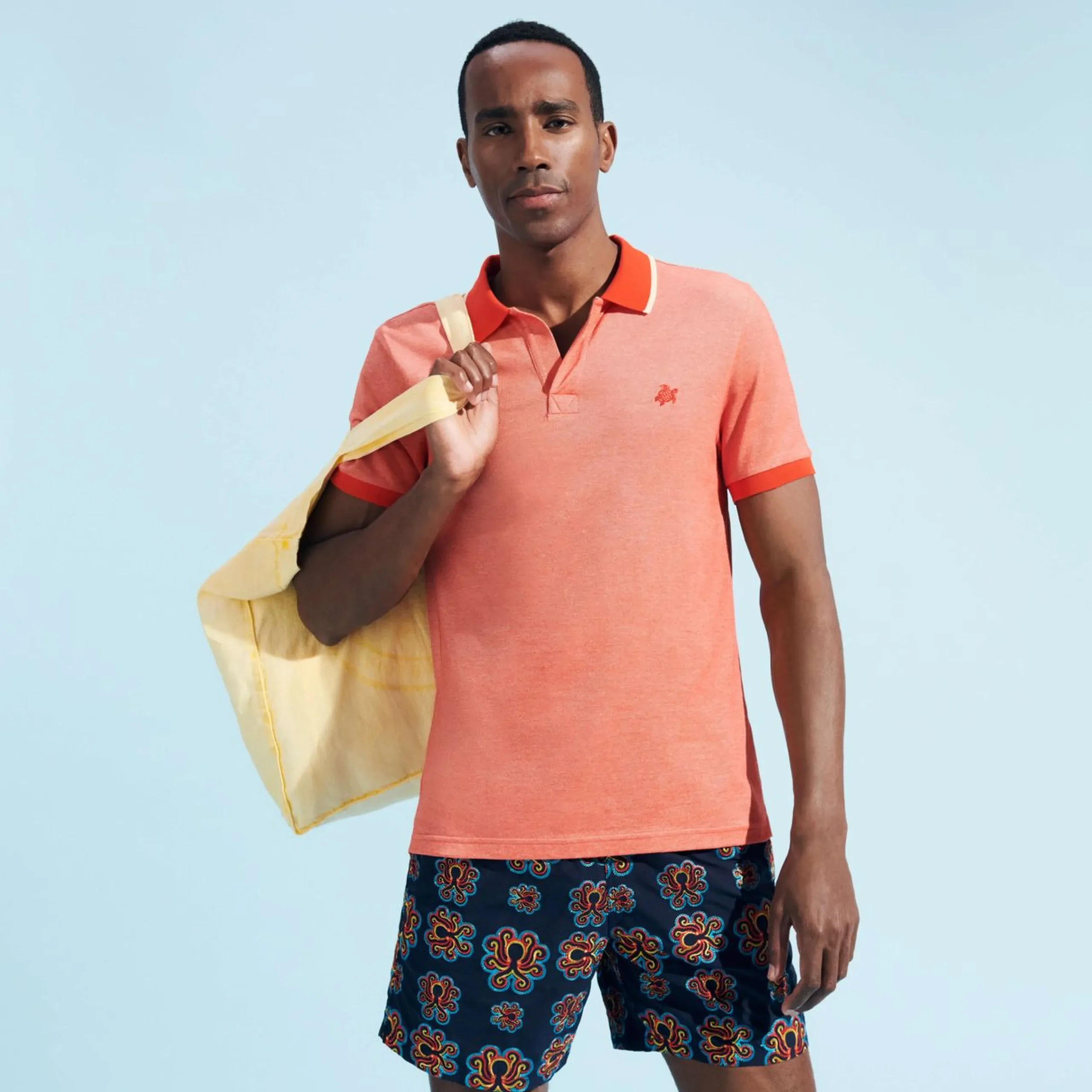 Homme Vilebrequin Polos^Polo En Coton Organique Changeant Homme Uni