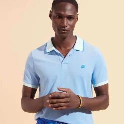 Homme Vilebrequin Polos^Polo En Coton Organique Changeant Homme Uni
