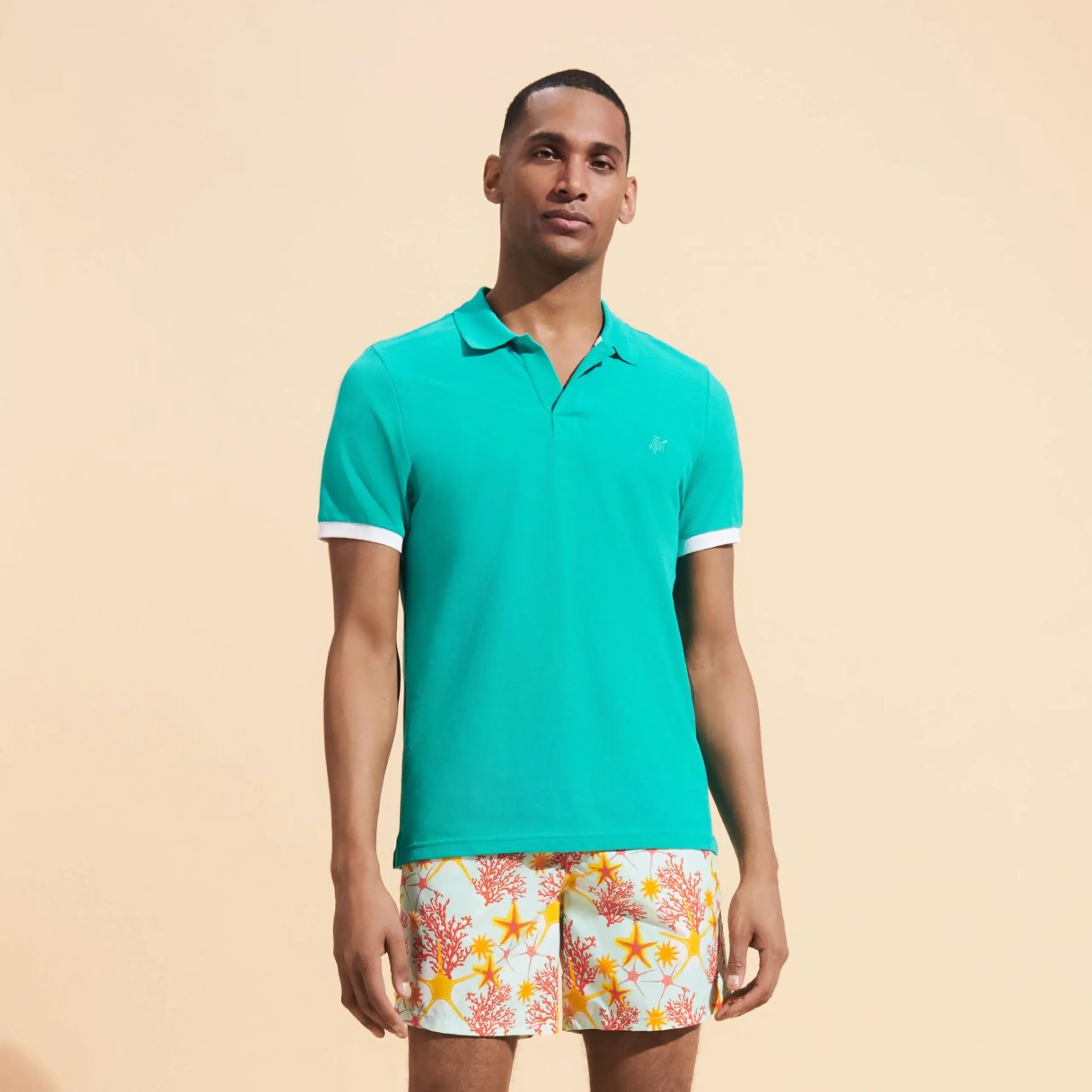 Homme Vilebrequin Polos^Polo En Coton Organique Homme Uni