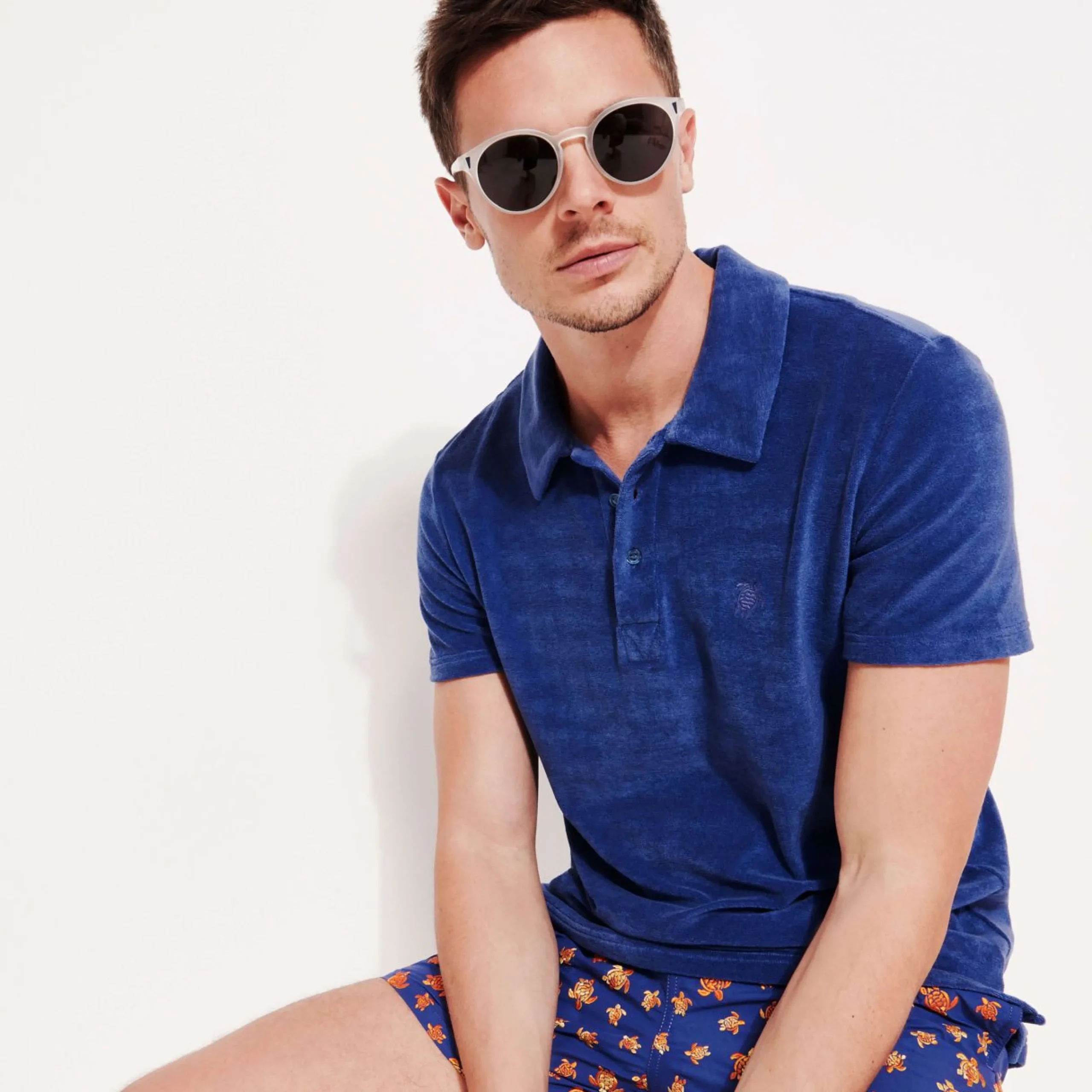 Homme Vilebrequin Polos^Polo En Eponge Homme Uni