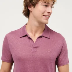 Homme Vilebrequin Polos^Polo En Jersey De Lin Homme Uni
