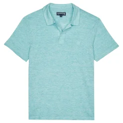Homme Vilebrequin Polos^Polo En Jersey De Lin Homme Uni