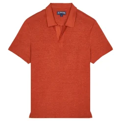 Homme Vilebrequin Polos^Polo En Jersey De Lin Homme Uni