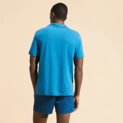 Homme Vilebrequin Polos^Polo En Jersey De Lin Homme Uni