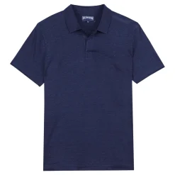 Homme Vilebrequin Polos^Polo En Jersey De Lin Homme Uni
