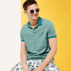 Homme Vilebrequin Polos^Polo En Pique De Coton Homme Uni