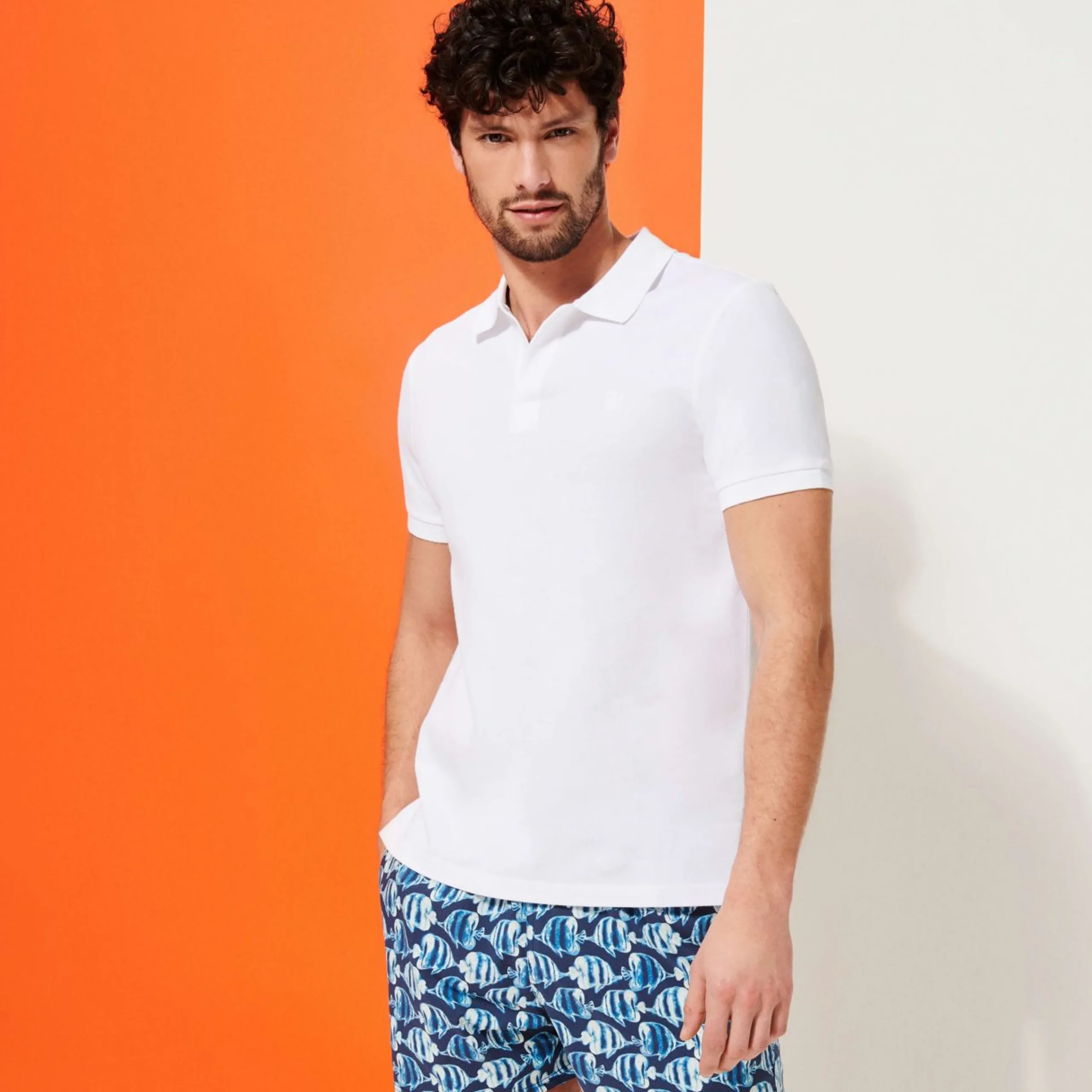 Homme Vilebrequin Polos^Polo En Pique De Coton Organique Homme Uni