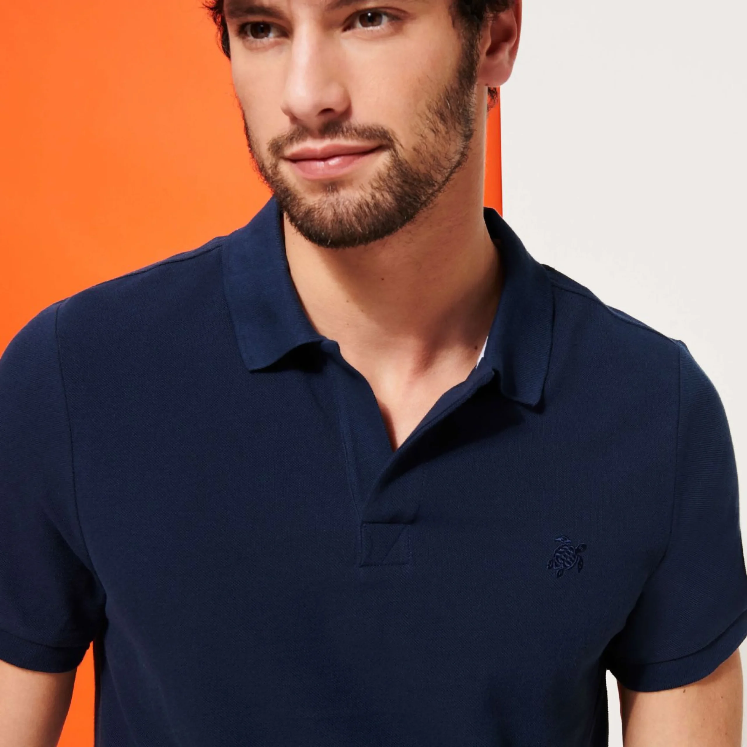 Homme Vilebrequin Polos^Polo En Pique De Coton Organique Homme Uni