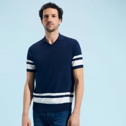 Homme Vilebrequin Polos^Polo Raye En Coton Homme