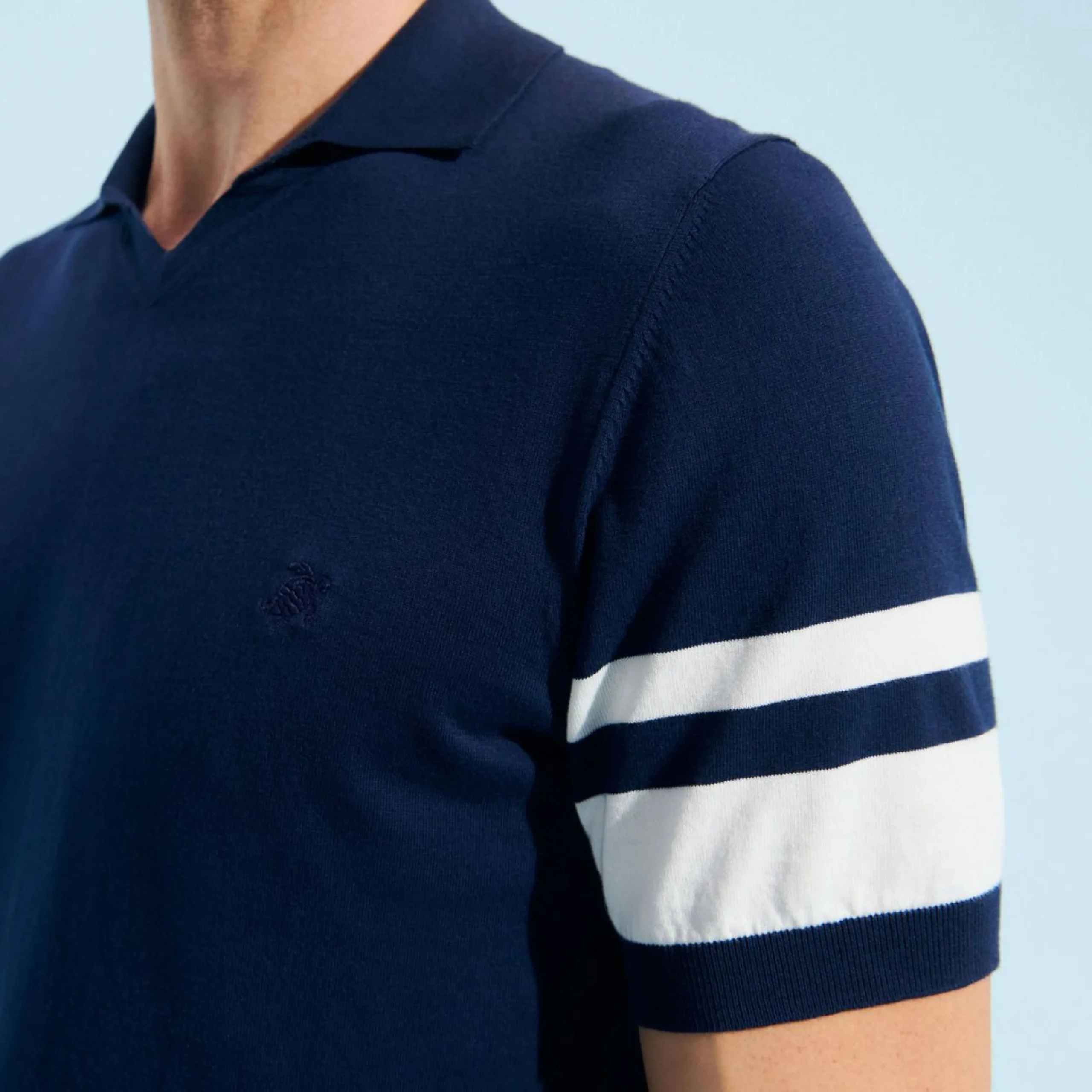 Homme Vilebrequin Polos^Polo Raye En Coton Homme