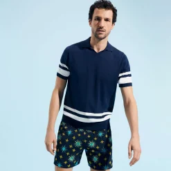 Homme Vilebrequin Polos^Polo Raye En Coton Homme