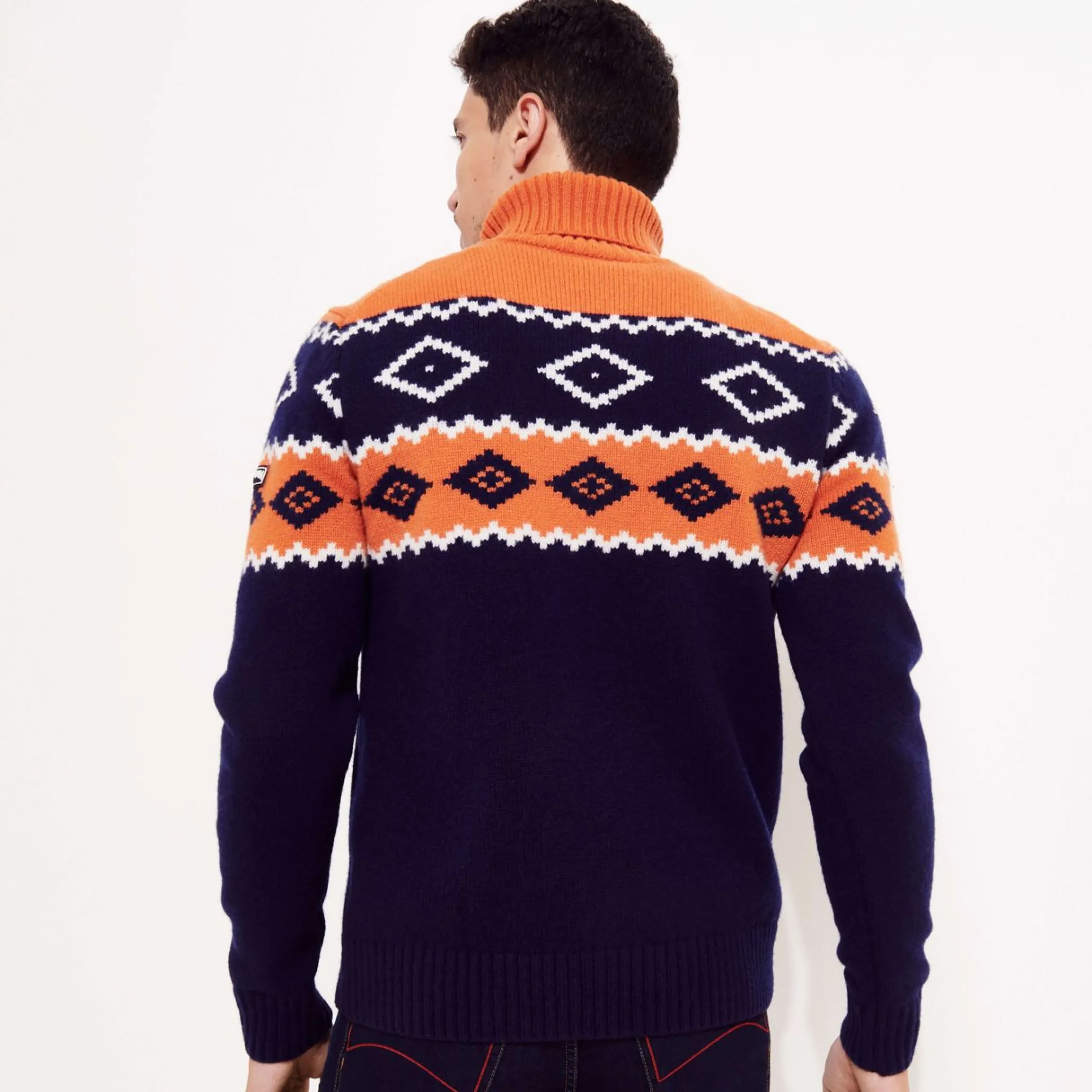 Homme Vilebrequin Pulls Et Cardigans^Pull Col Roule Laine Jacquard Homme