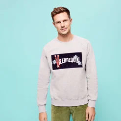 Homme Vilebrequin Sweats^Pull En Coton Homme Logo Brodé Velours