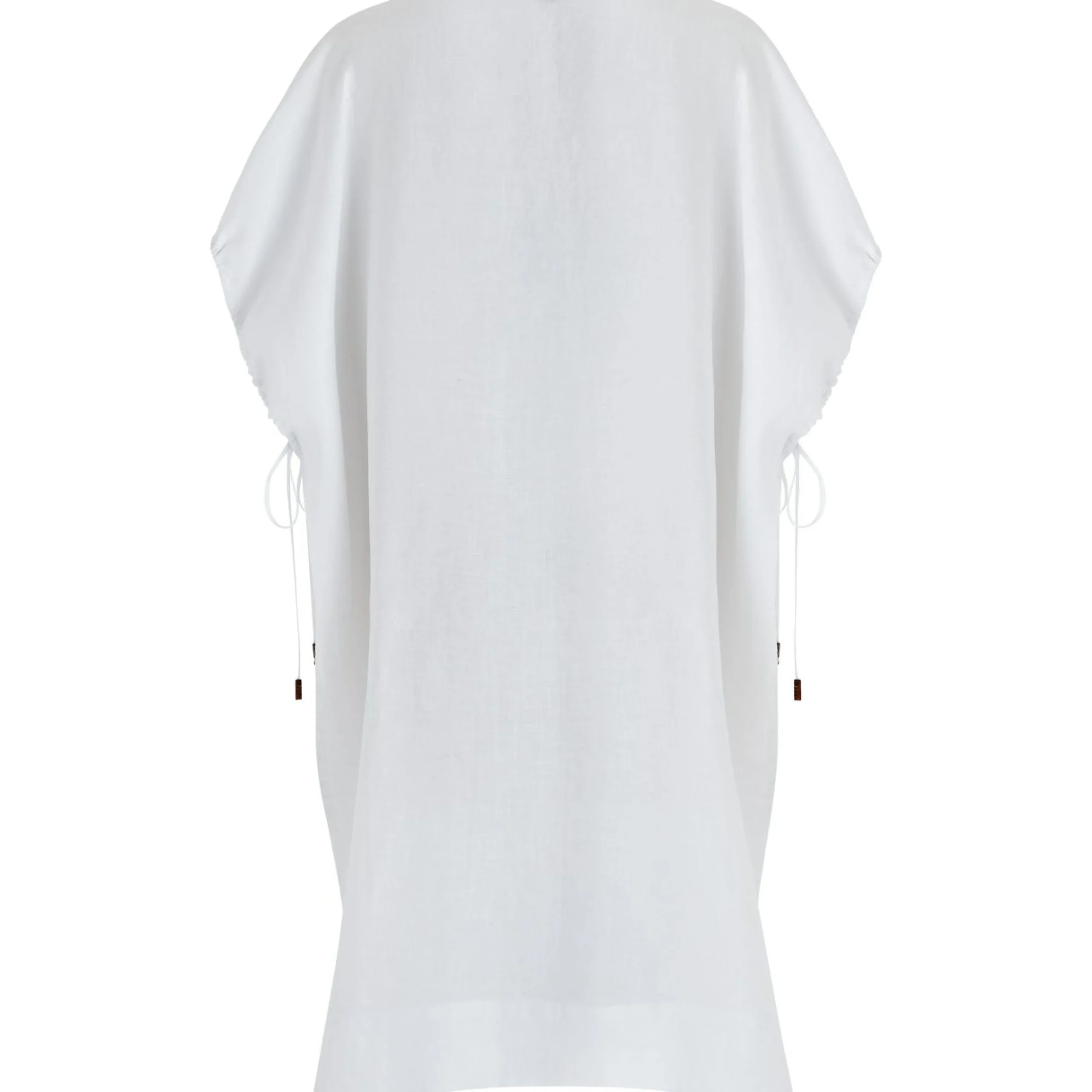 Femme Vilebrequin Tuniques^Robe Carree Femme En Lin Blanc- X Angelo Tarlazzi