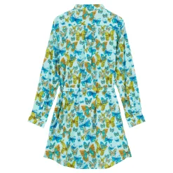 Femme Vilebrequin Robes^Robe Chemise En Coton Femme Butterflies