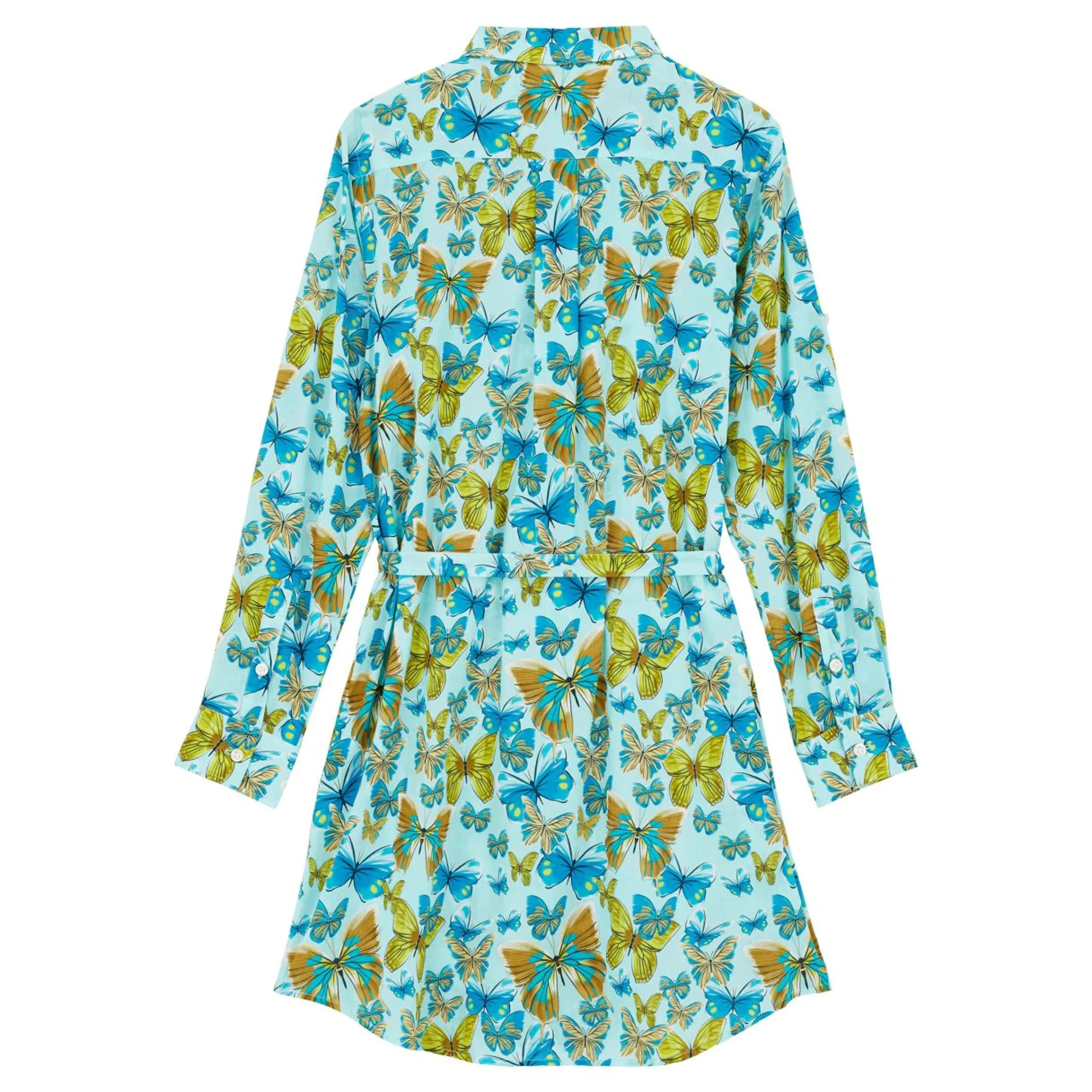 Femme Vilebrequin Robes^Robe Chemise En Coton Femme Butterflies