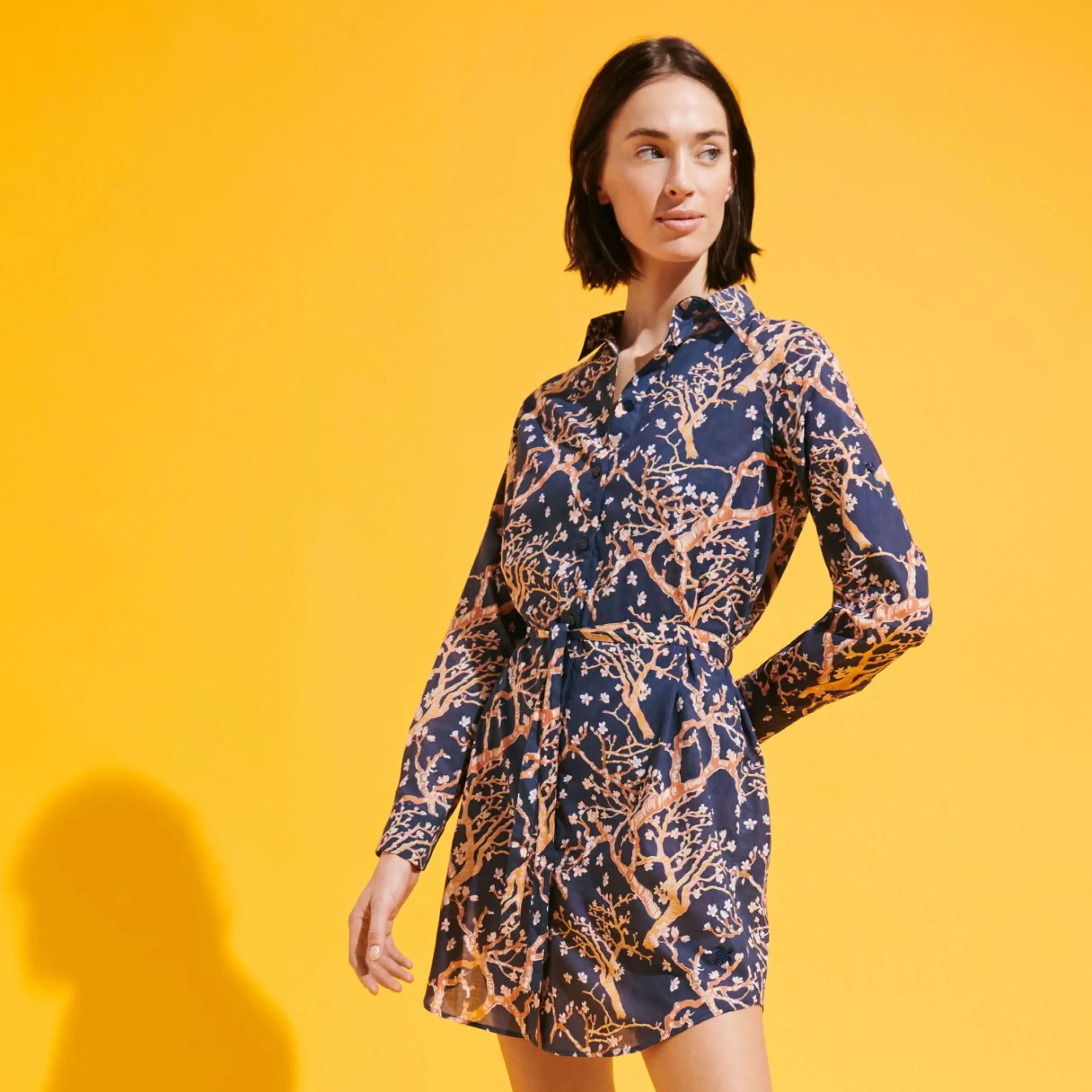 Femme Vilebrequin Robes^Robe Chemise En Coton Organique Femme Sweet Blossom