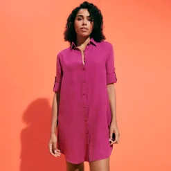 Femme Vilebrequin Tuniques^Robe Chemise En Lin Femme Unie