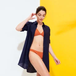 Femme Vilebrequin Tuniques^Robe Chemise Femme En Lin Unie
