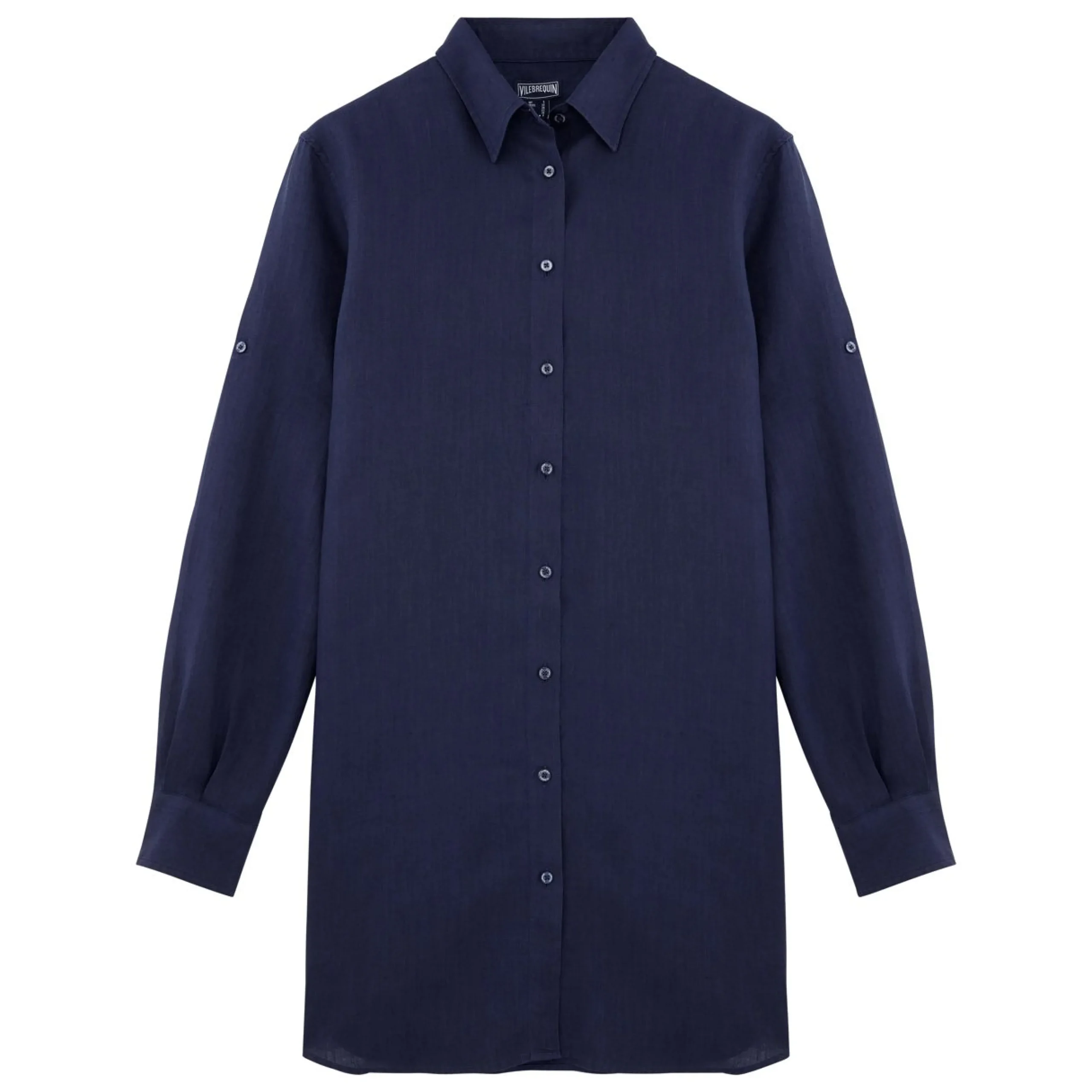 Femme Vilebrequin Tuniques^Robe Chemise Femme En Lin Unie