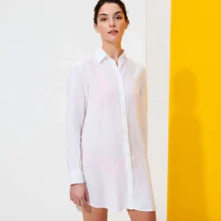 Femme Vilebrequin Tuniques^Robe Chemise Femme En Lin Unie