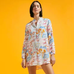 Femme Vilebrequin Robes^Robe Chemise Femme Peaceful Trees