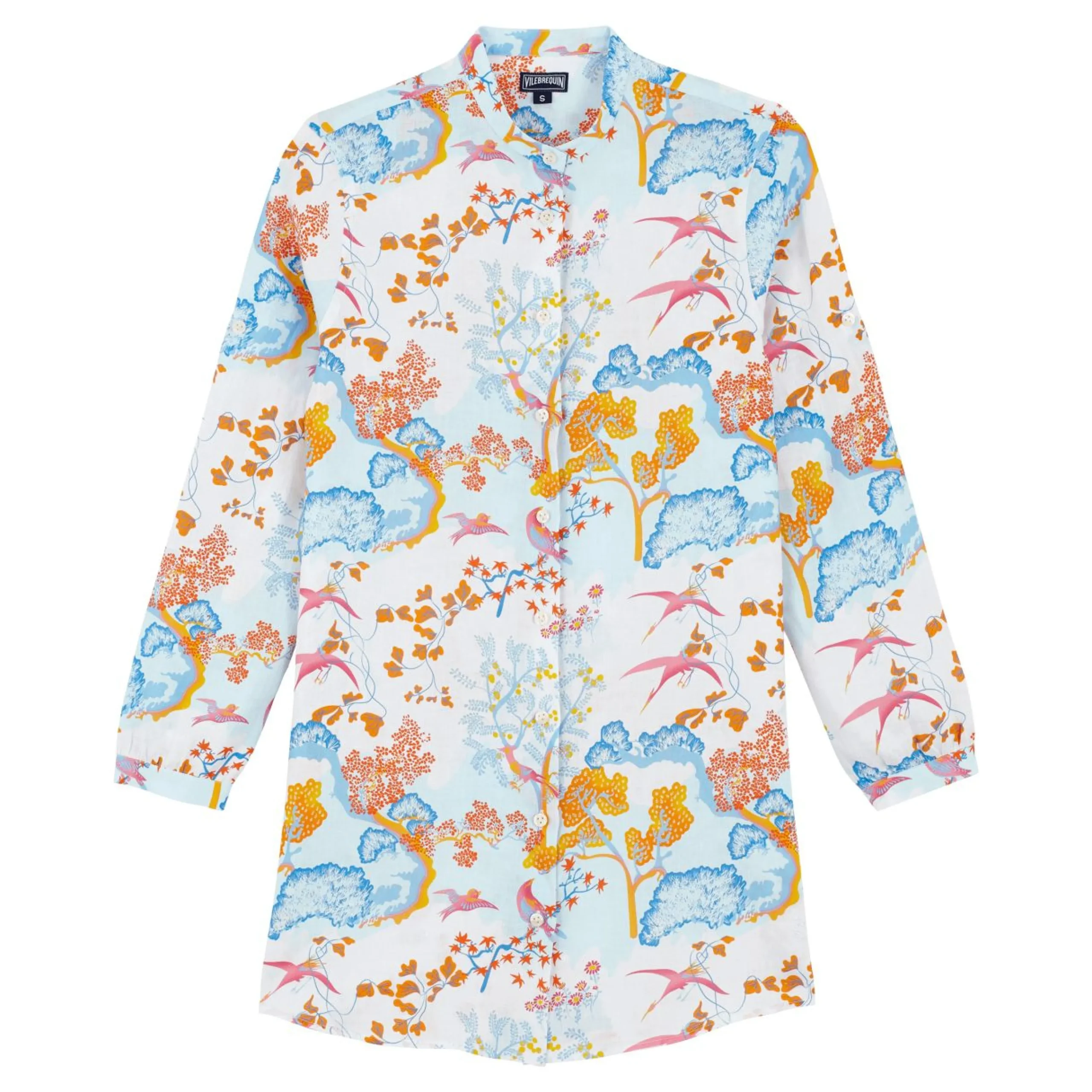 Femme Vilebrequin Robes^Robe Chemise Femme Peaceful Trees