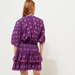 Femme Vilebrequin Robes^Robe Courte A Volants En Coton Femme Hypno Shell