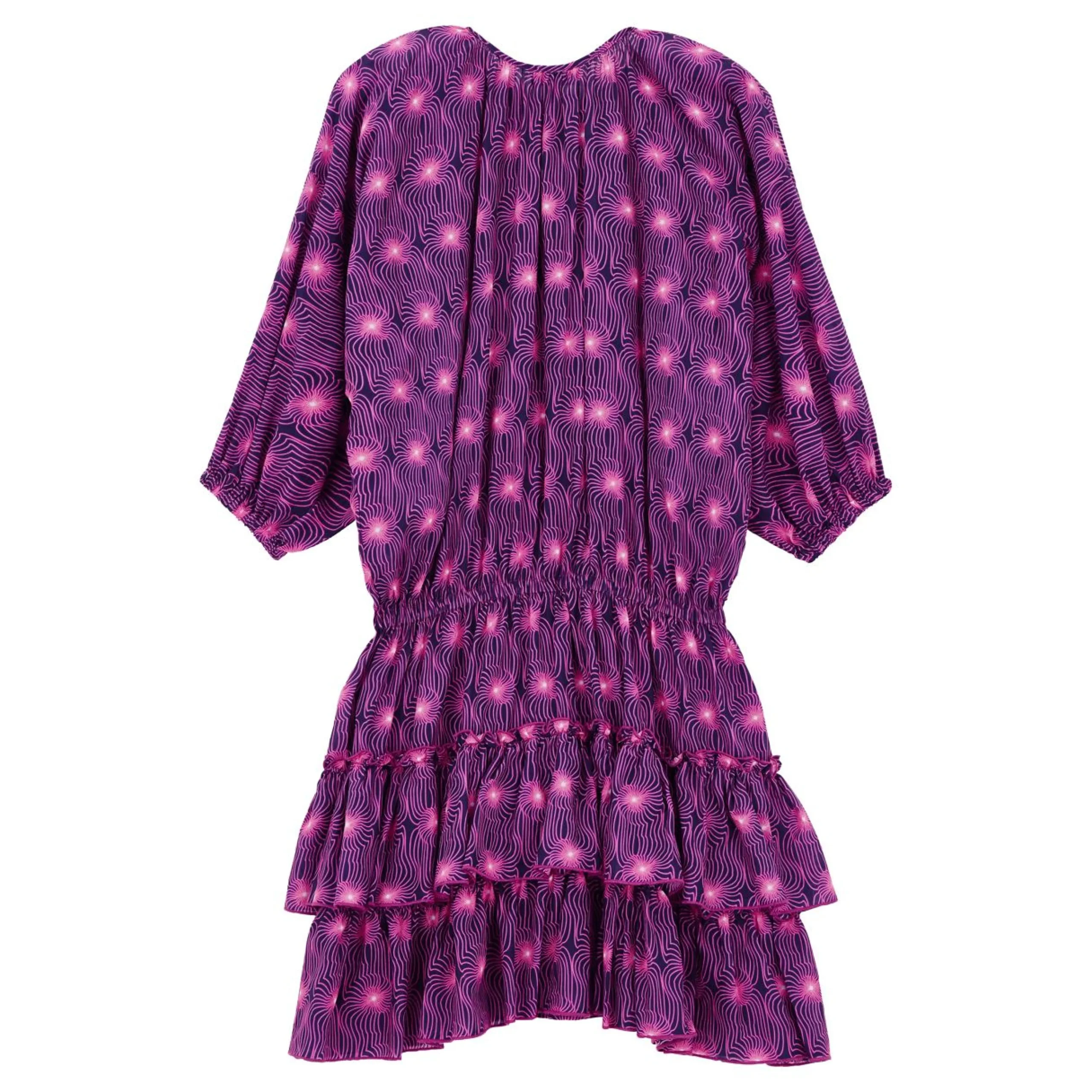 Femme Vilebrequin Robes^Robe Courte A Volants En Coton Femme Hypno Shell